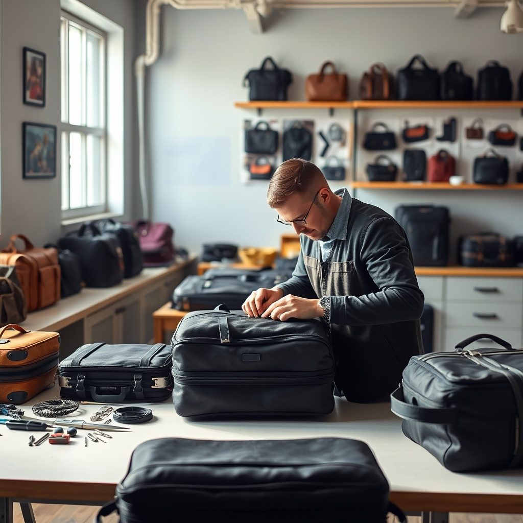 Image of our luggage repair workshop.