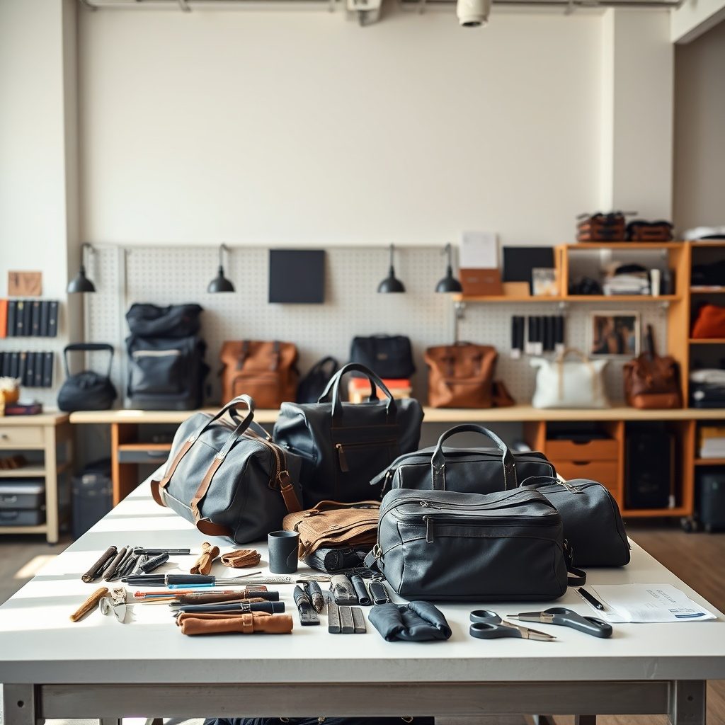 Luggage repair workshop