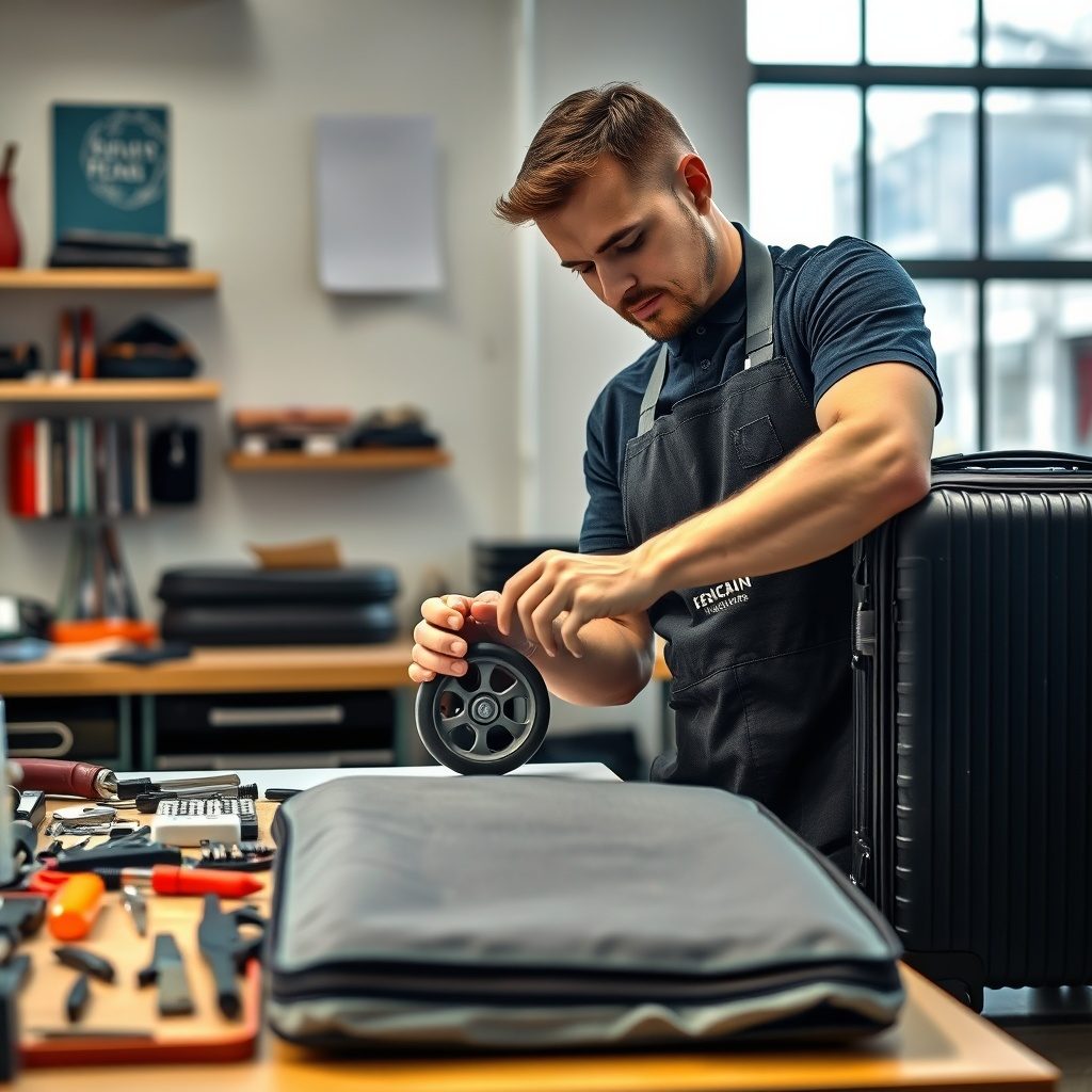 Luggage repair workshop