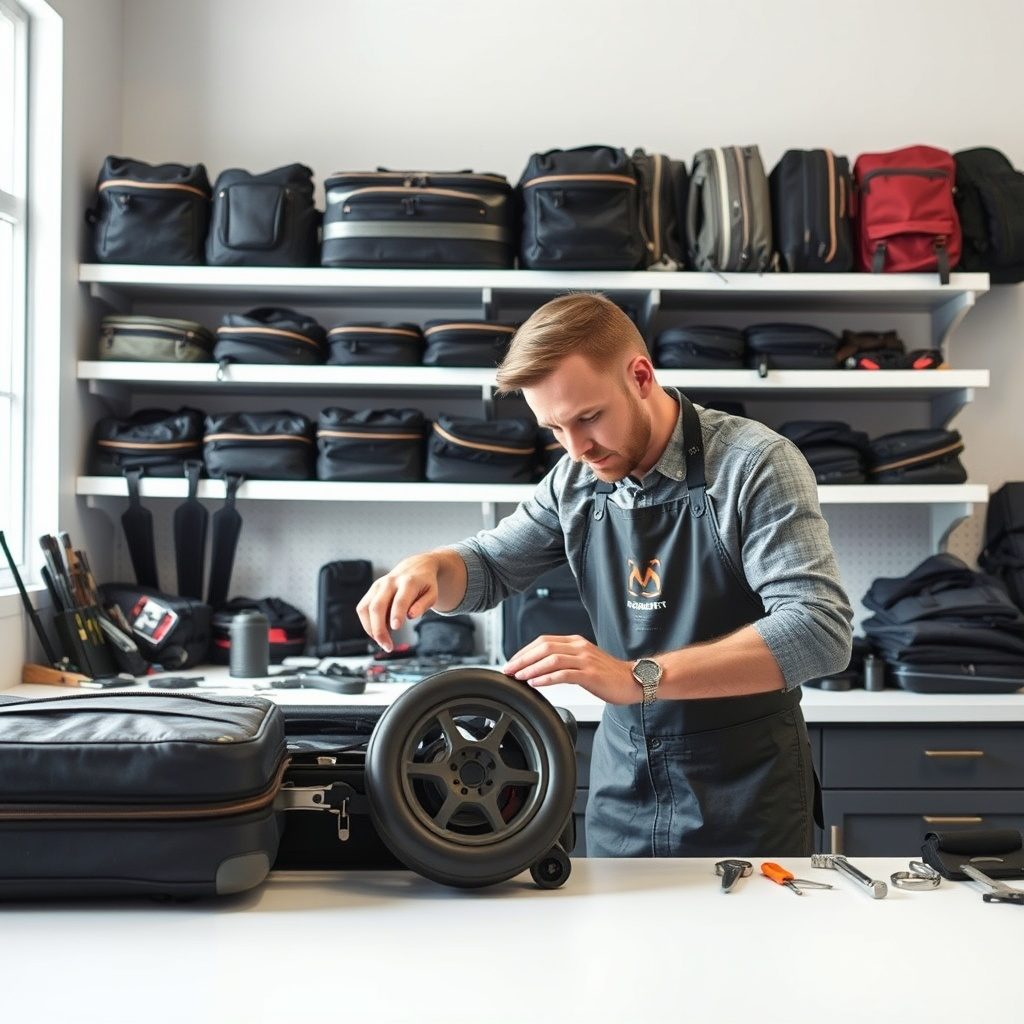 Luggage repair workshop
