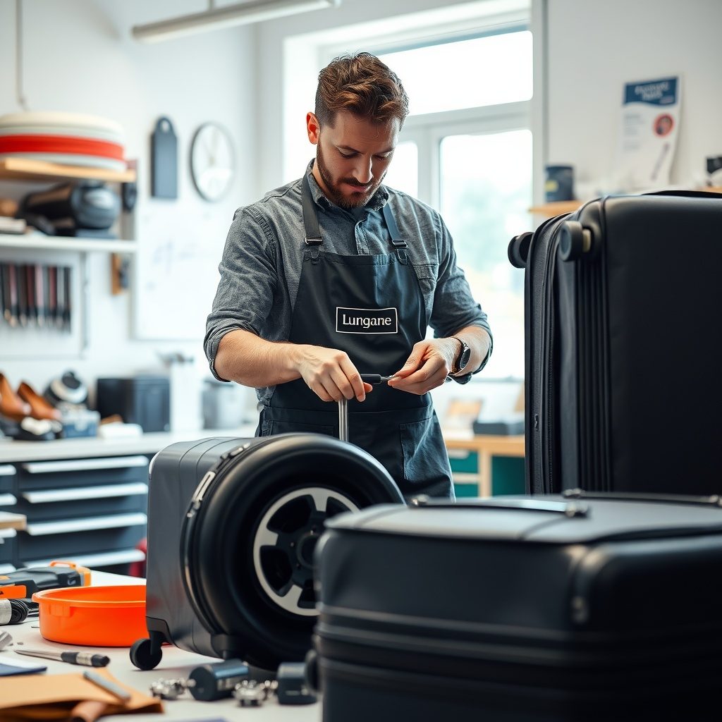 Luggage repair workshop
