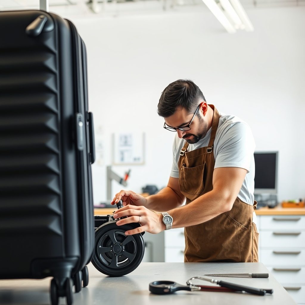 Luggage repair workshop